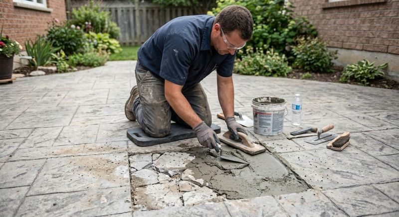 Decorative Concrete Repair in Castle Rock, CO