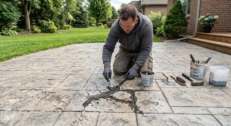 Decorative Concrete Repair in Olathe, KS