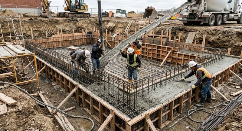 Concrete Basement Pouring in Fredericksburg, VA