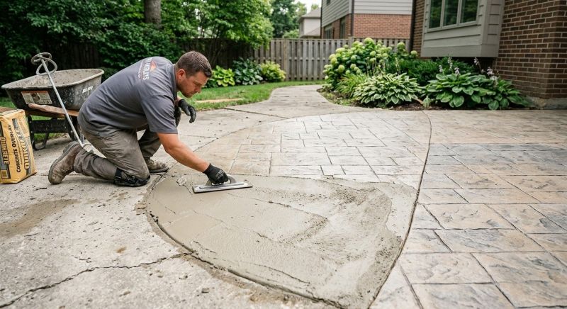 Driveway Overlay Installation in Frisco, TX